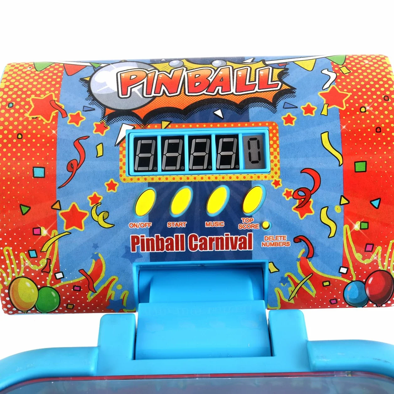 TACHAN Pinball Efecto luz y Sonidos con Marcador Digital Juguete para niños 35x5x21 cm