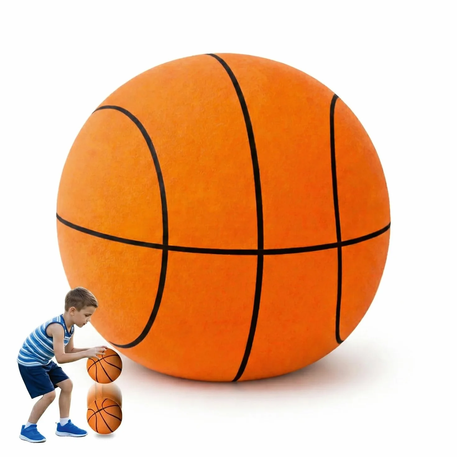AirSlam® Balón de Baloncesto de Espuma Silencioso 24 cm para Niños Interior