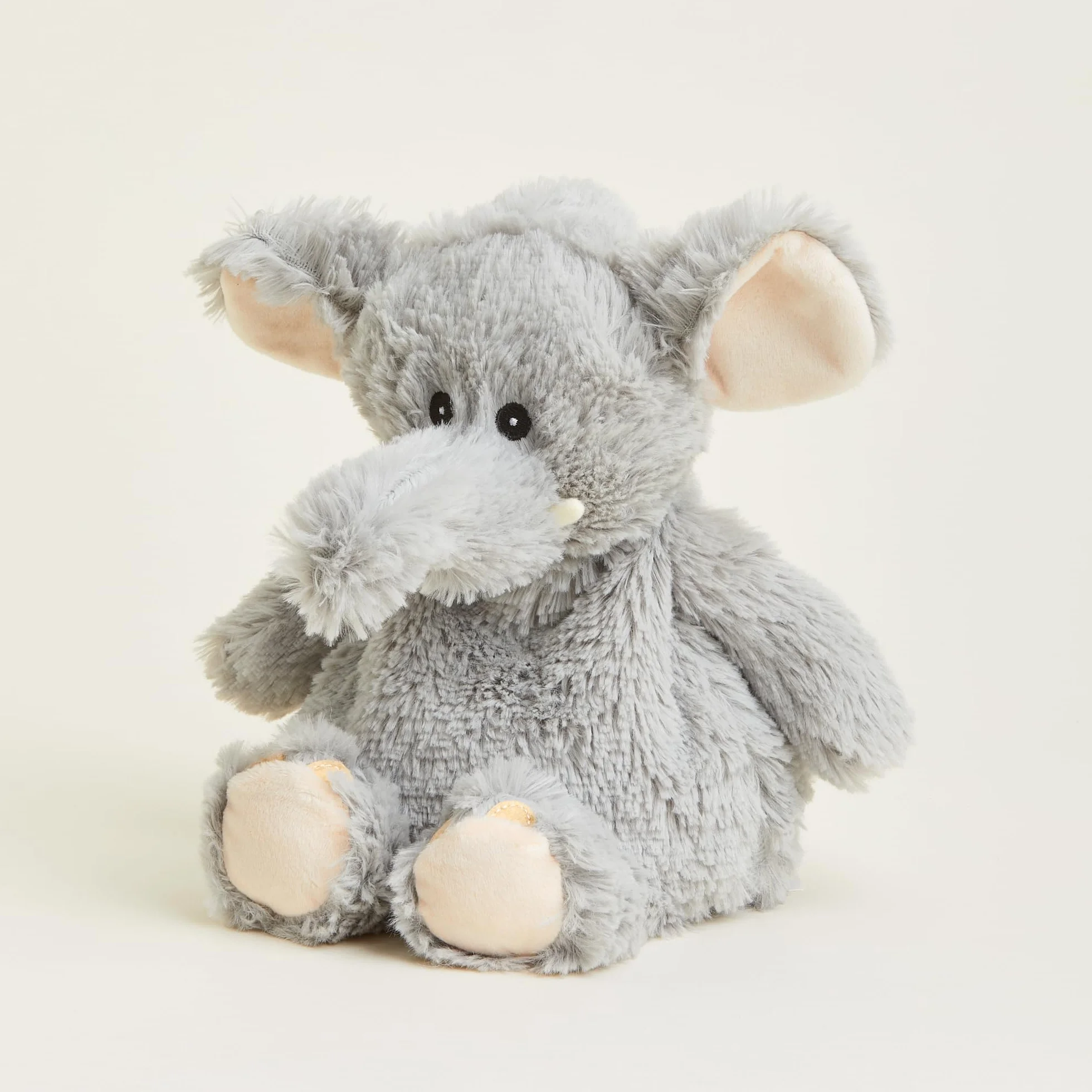 Warmies Peluche Elefante con Peso para Microondas, Bolsa de Trigo Caliente o Fría con Aroma a Lavanda Francesa