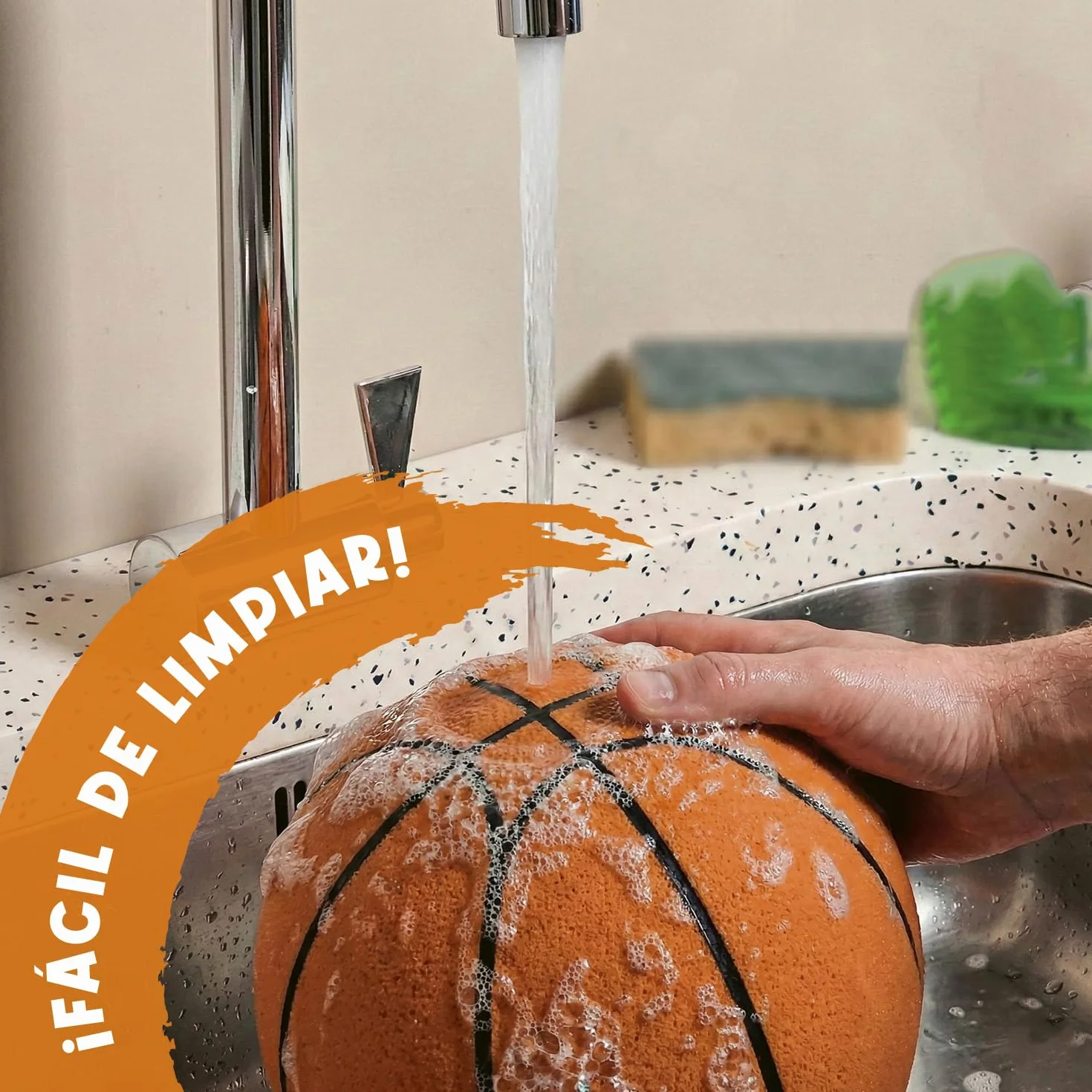 AirSlam® Balón de Baloncesto de Espuma Silencioso 24 cm para Niños Interior