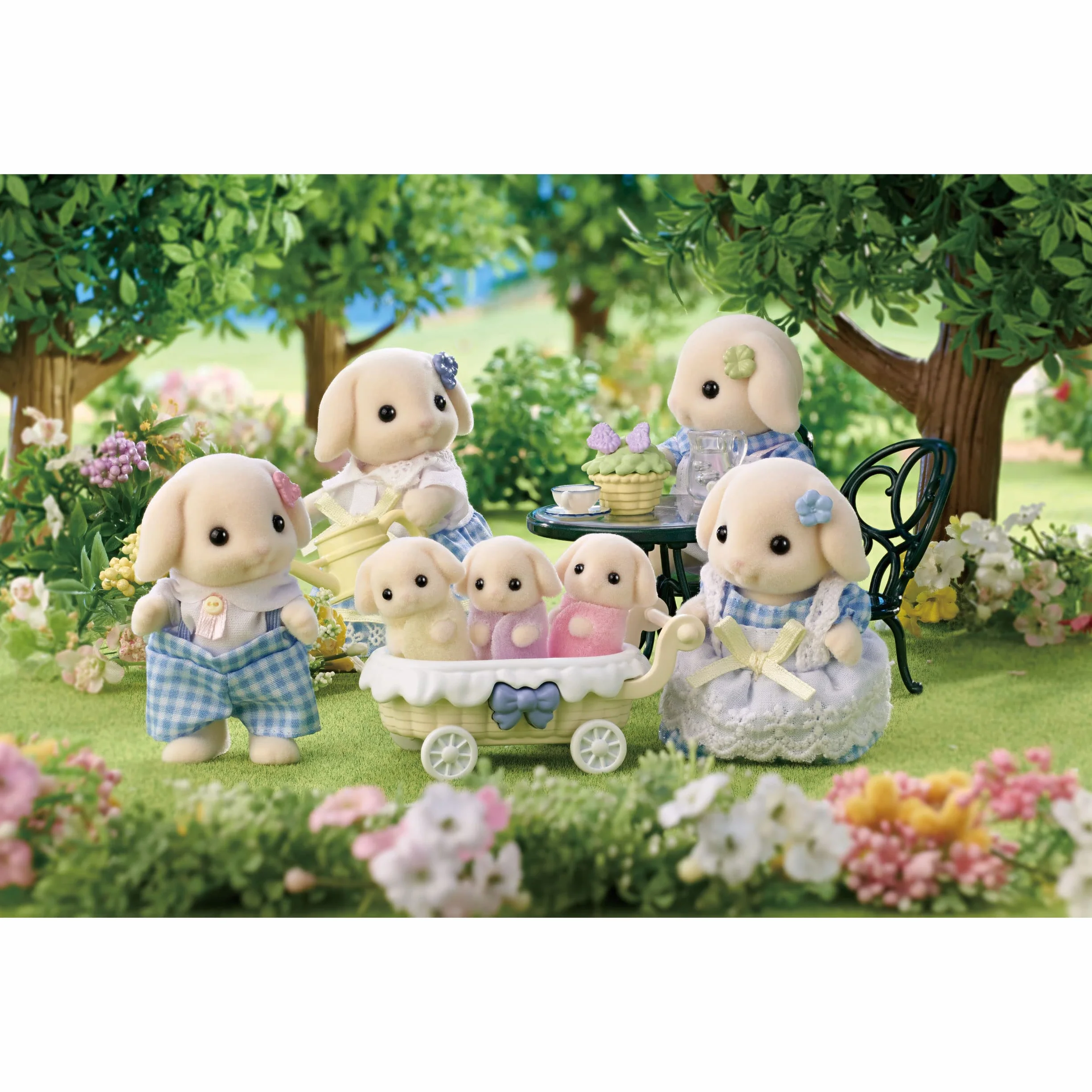 Sylvanian Families 5735 Familia Conejo Flora Casa de muñecas