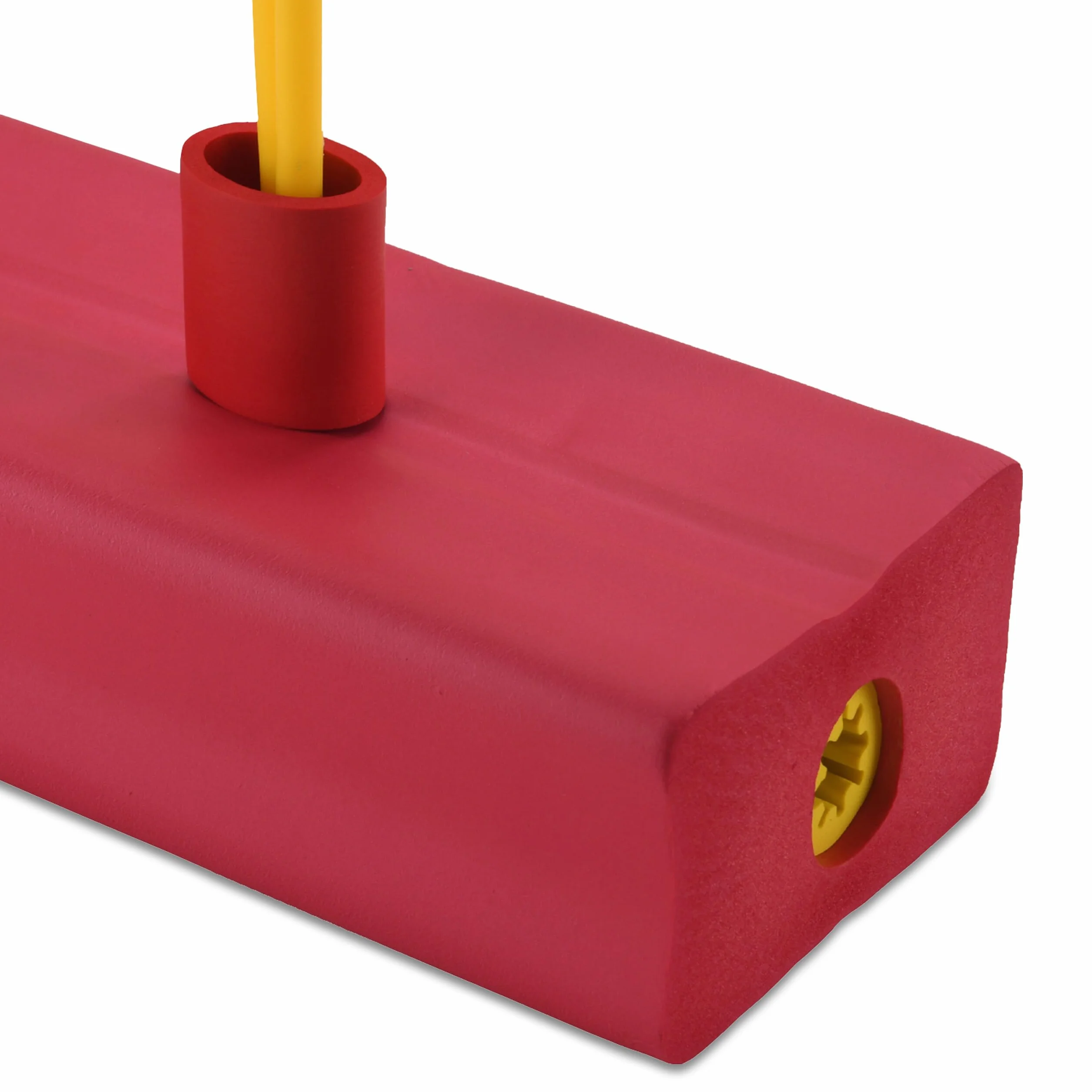 Relaxdays Pogo Jumper para niños, hasta 80 kg, con Sonido y Espuma, 42x22x10 cm, Rojo