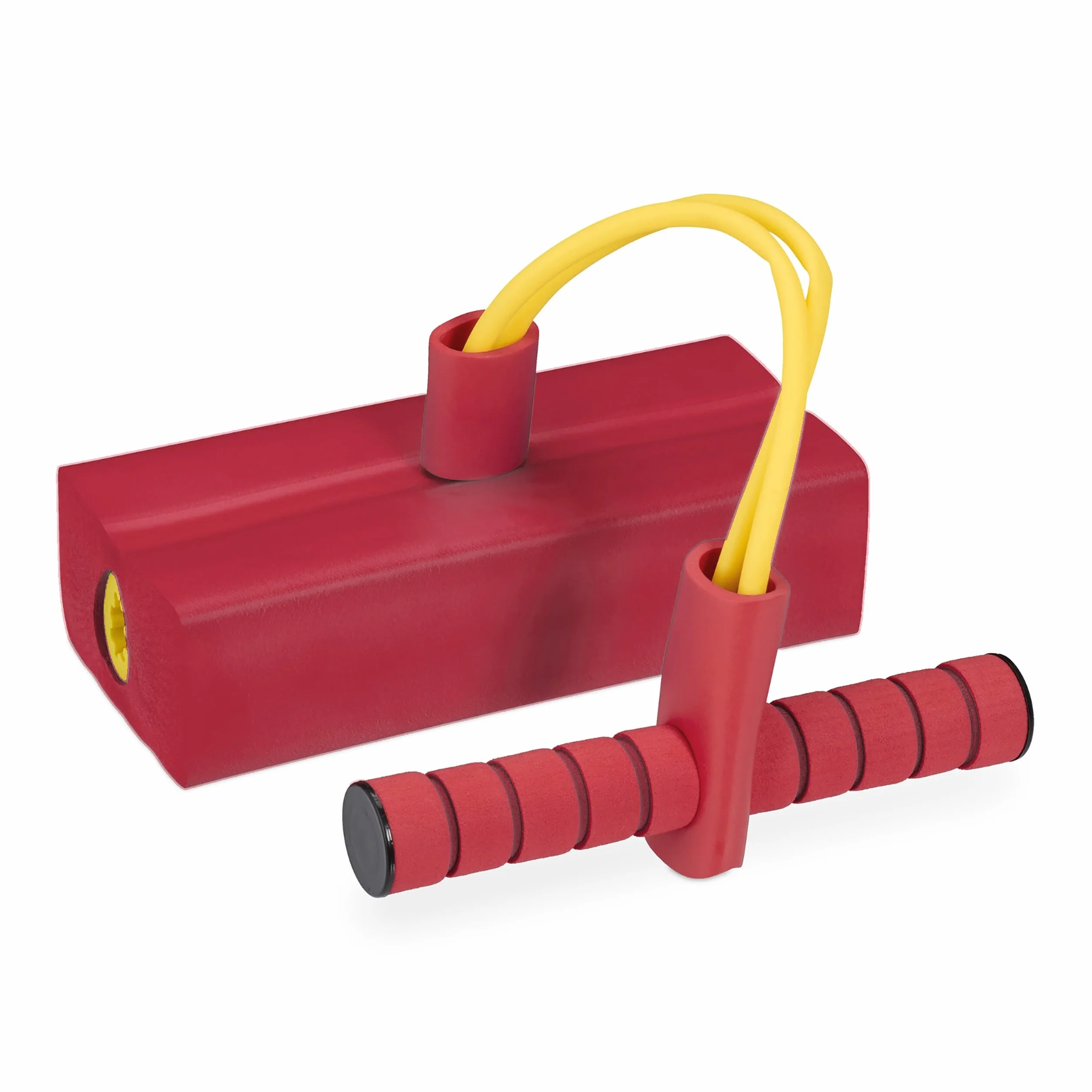 Relaxdays Pogo Jumper para niños, hasta 80 kg, con Sonido y Espuma, 42x22x10 cm, Rojo