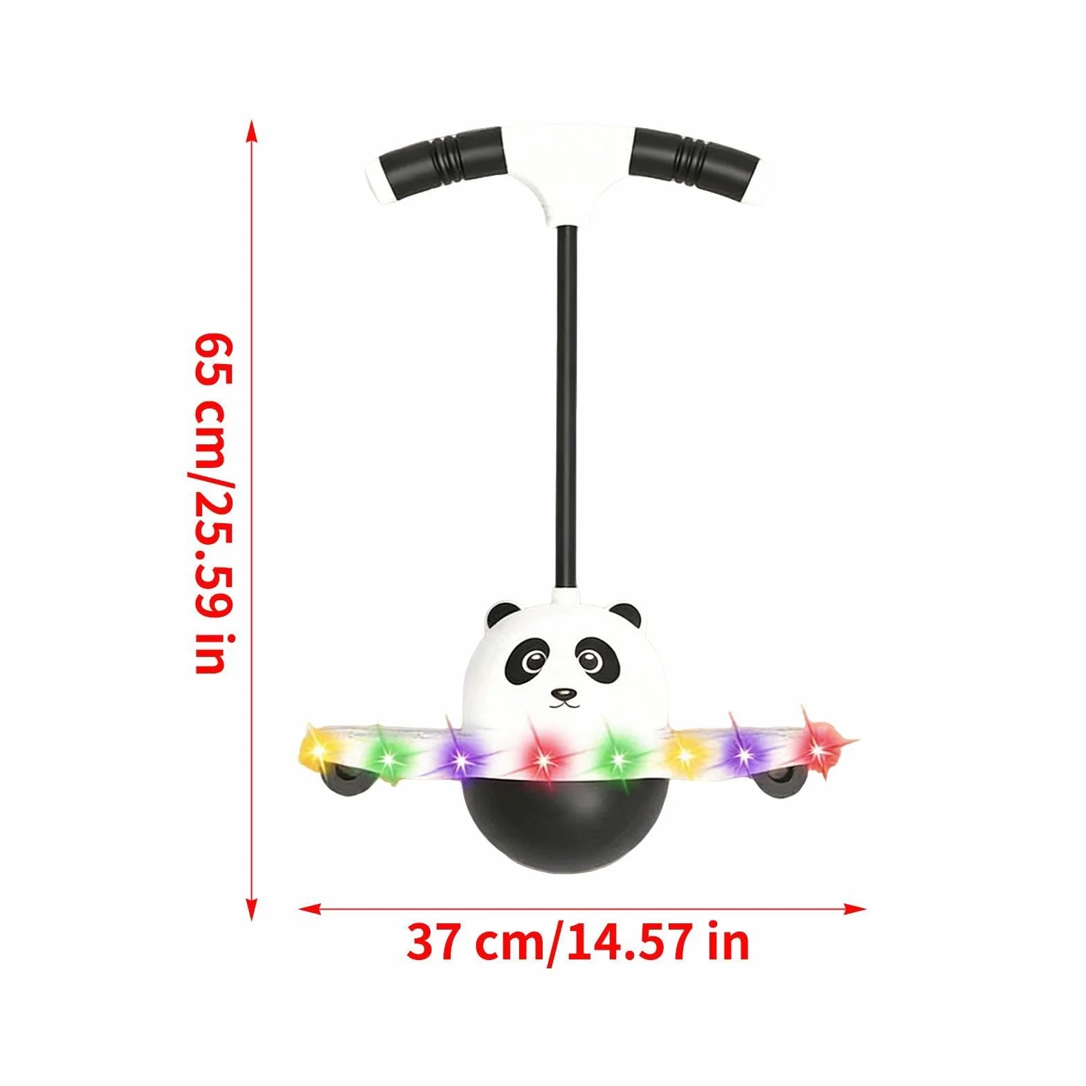 Balón De Saltar Equilibrio Juguete De Rebote Brillante PVC 25.59 Pulgadas Bola Pogo Jump Tolva Entrenamiento Equipo Juego Aire Libre Patio