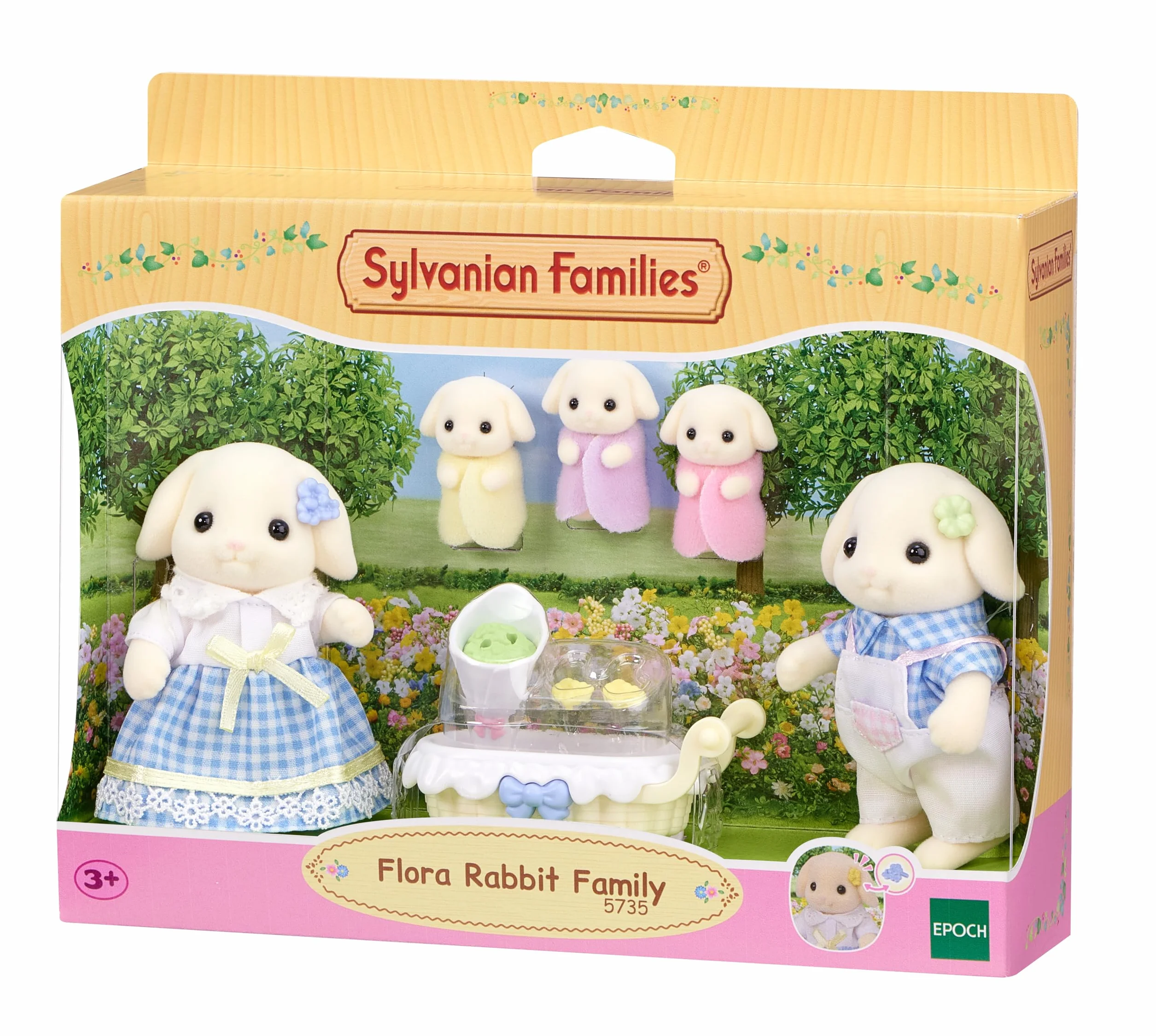 Sylvanian Families 5735 Familia Conejo Flora Casa de muñecas