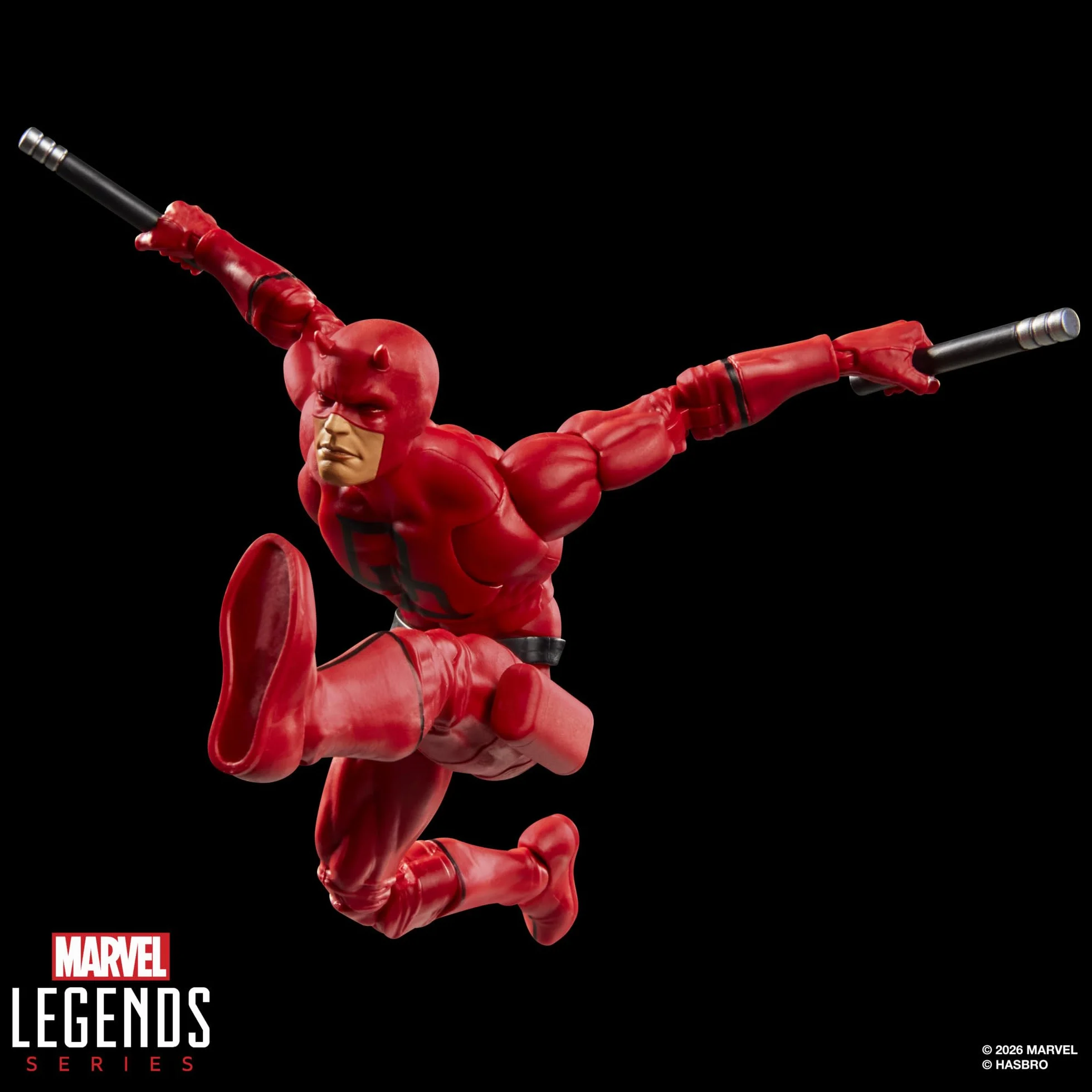 Marvel Legends Series Secret Wars Daredevil Figura Retro Coleccionable 15 cm Escudo Lenticular Inspirada Cómics Marvel