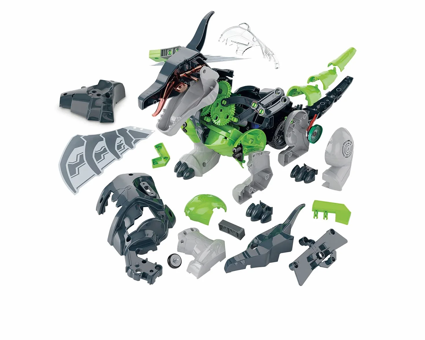 Clementoni Mega Dragon Robot para Montar Stem con App 8 años Multicolor