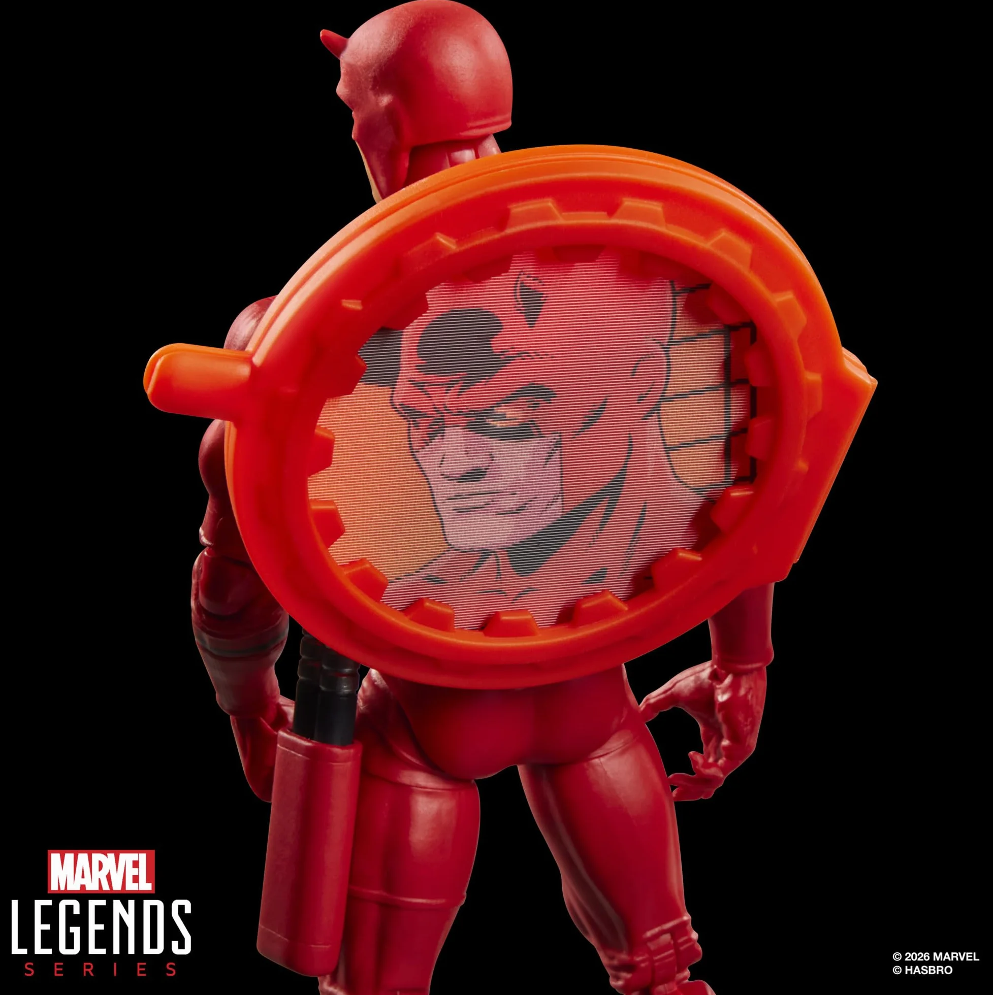 Marvel Legends Series Secret Wars Daredevil Figura Retro Coleccionable 15 cm Escudo Lenticular Inspirada Cómics Marvel