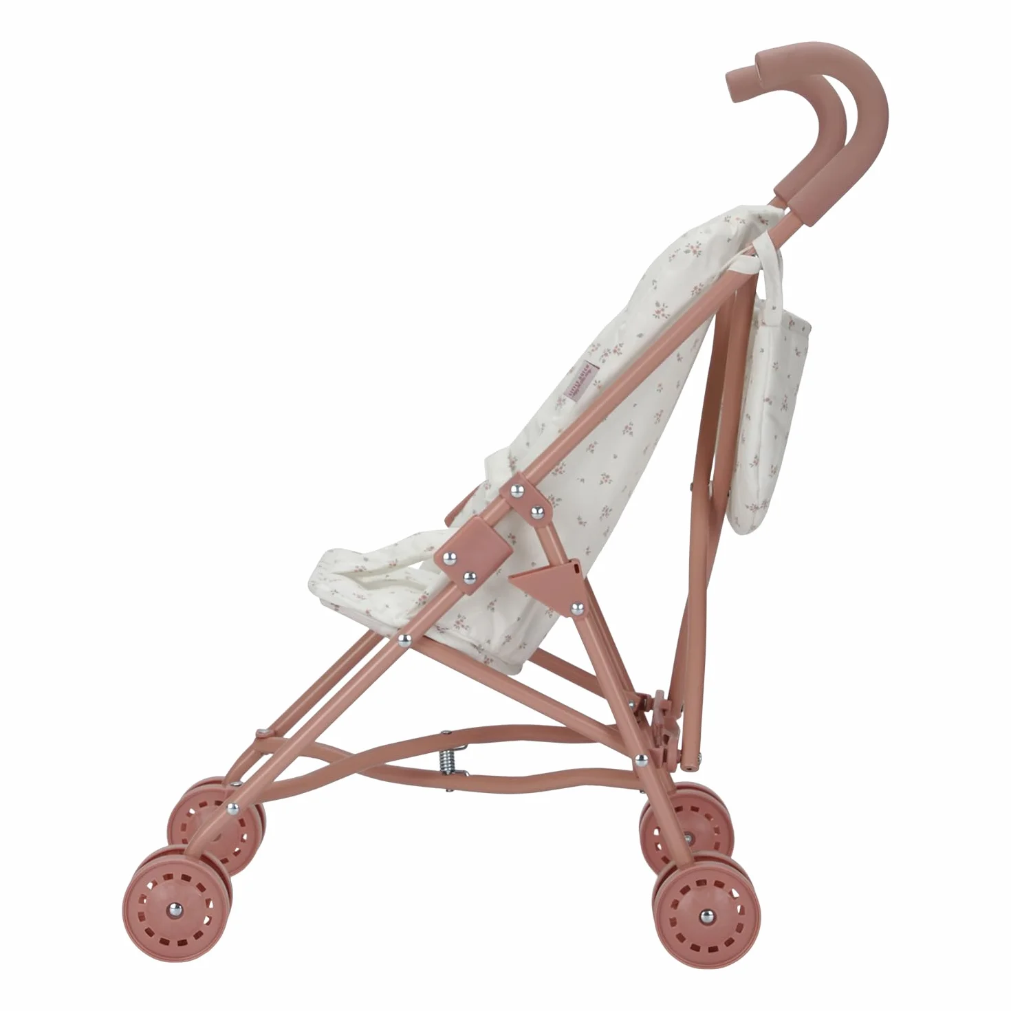 Little Dutch Cochecito plegable de metal para muñecas 33-46 cm blanco rosa