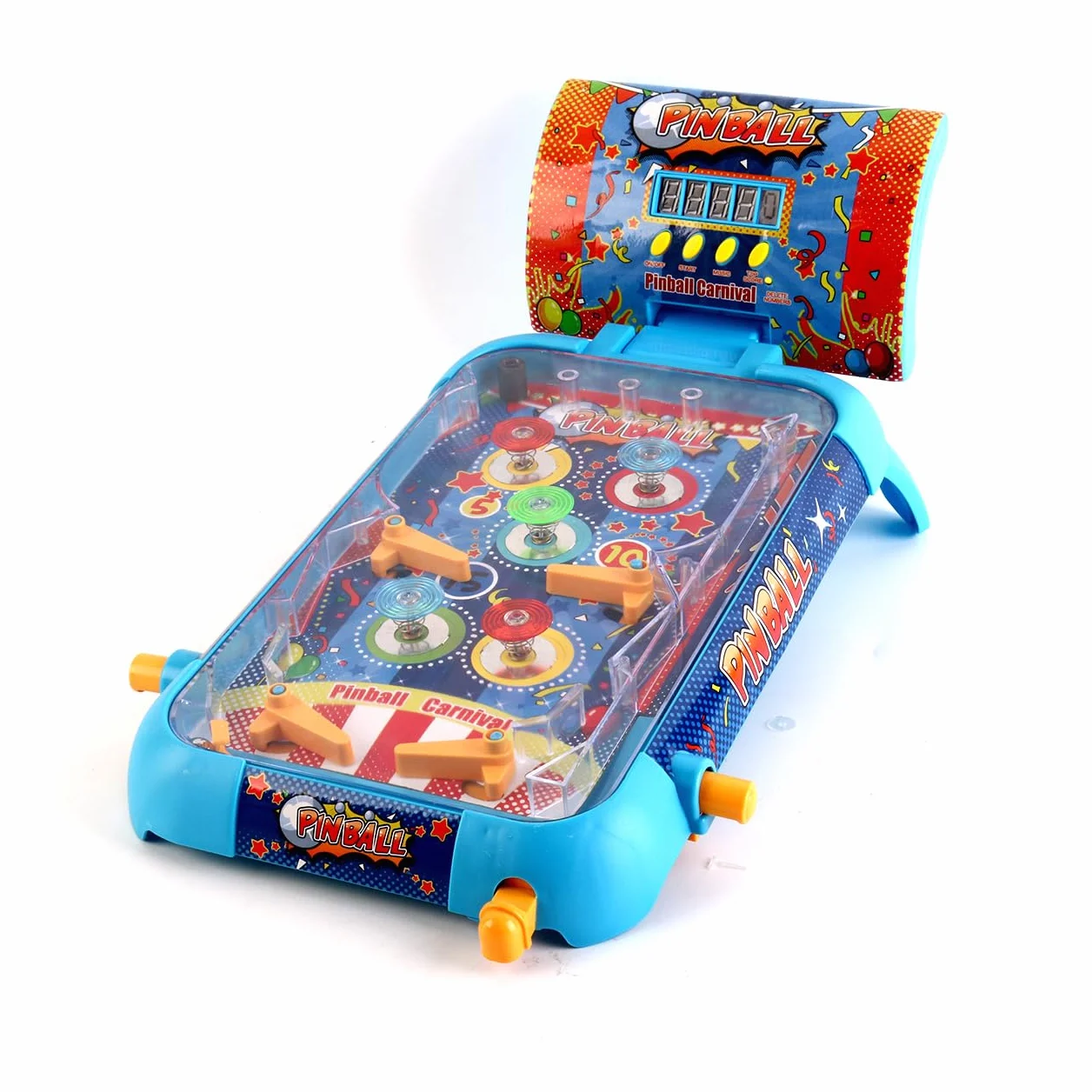 TACHAN Pinball Efecto luz y Sonidos con Marcador Digital Juguete para niños 35x5x21 cm